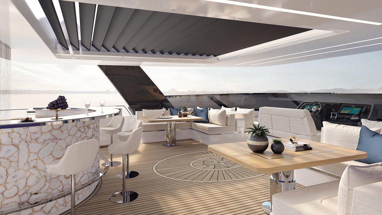 Luxus yacht belső